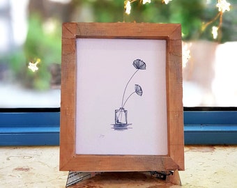 Decoración al lado de la ventana, aspecto de marco antiguo, bricolaje, marco de origami de una hoja de papel A4, regalo de origami, marco de papel artístico