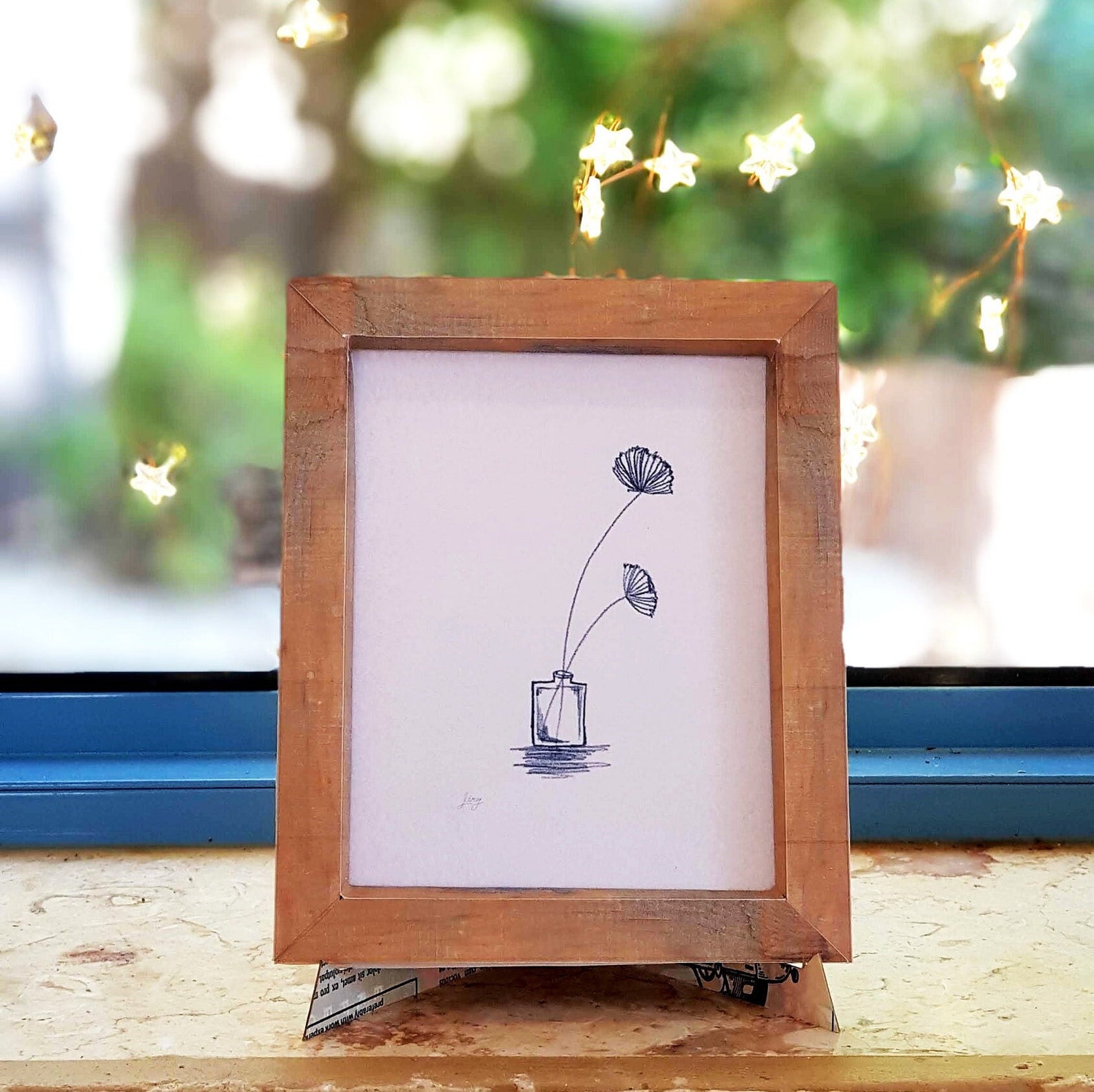 Decoration Beside the Window , Old Frame Look , DIY, Origami Frame From ...
