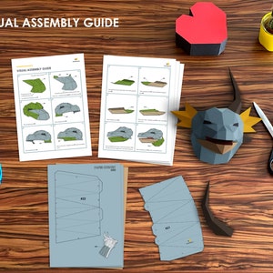 Diy craft dragon visual assembly guide