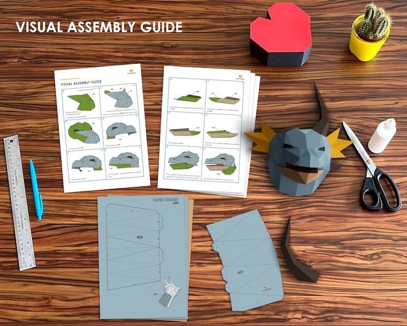 Diy craft dragon visual assembly guide