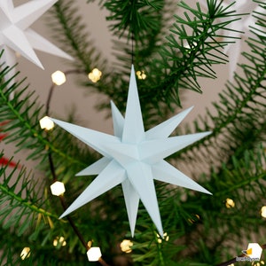 DIY Christmas hanging ornament snowflake.