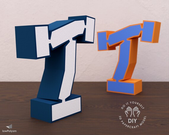 3d Letter T Graffiti 