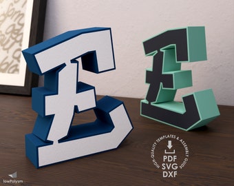 3D file LETTER E box・Template to download and 3D print・Cults