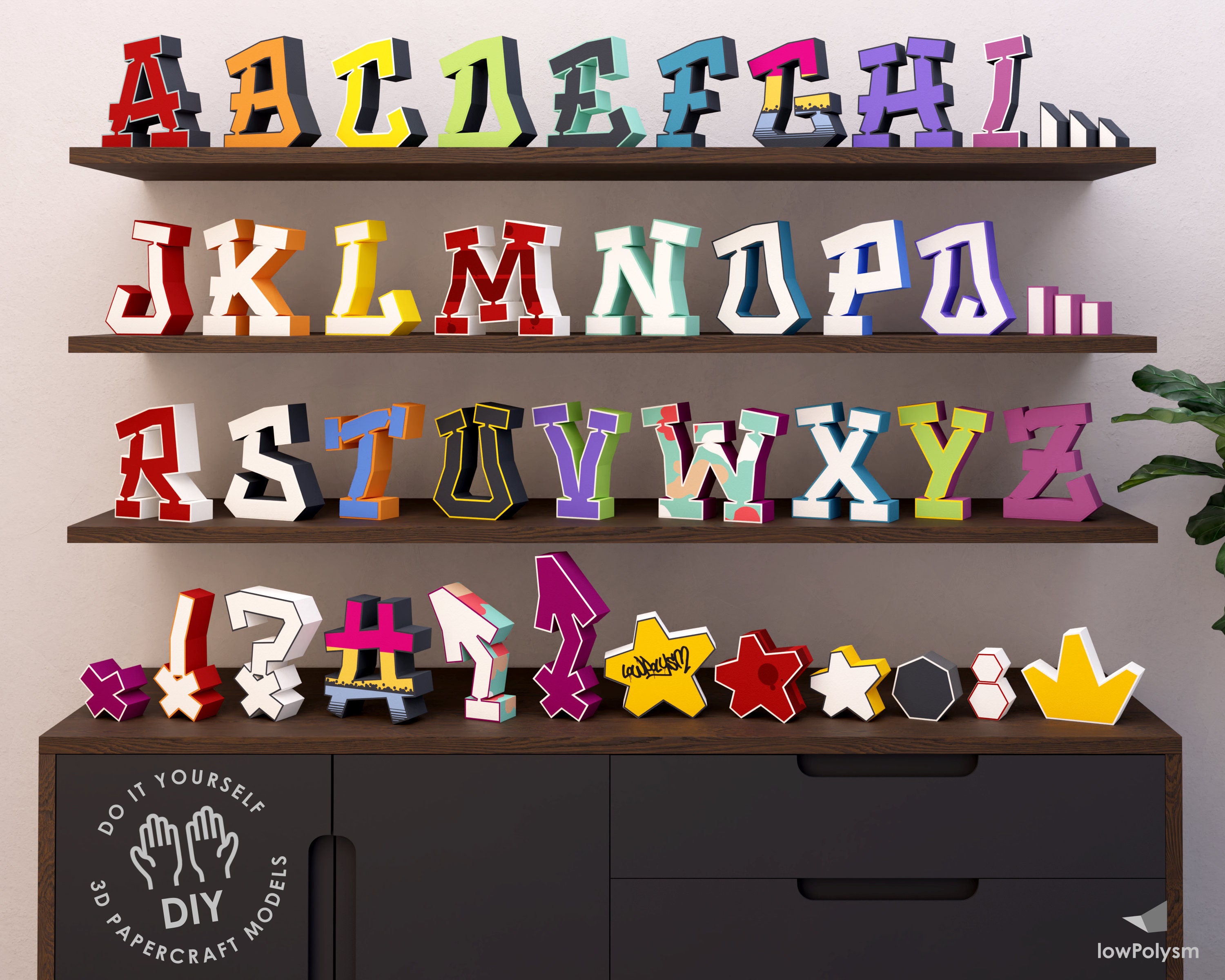 Craft Supplies & Tools Home & Hobby Make Your Own Paper 3d Letter Craft