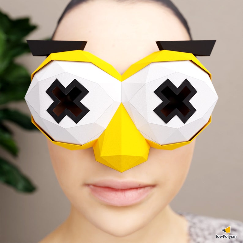 Eyes mask paper craft kit - detail.