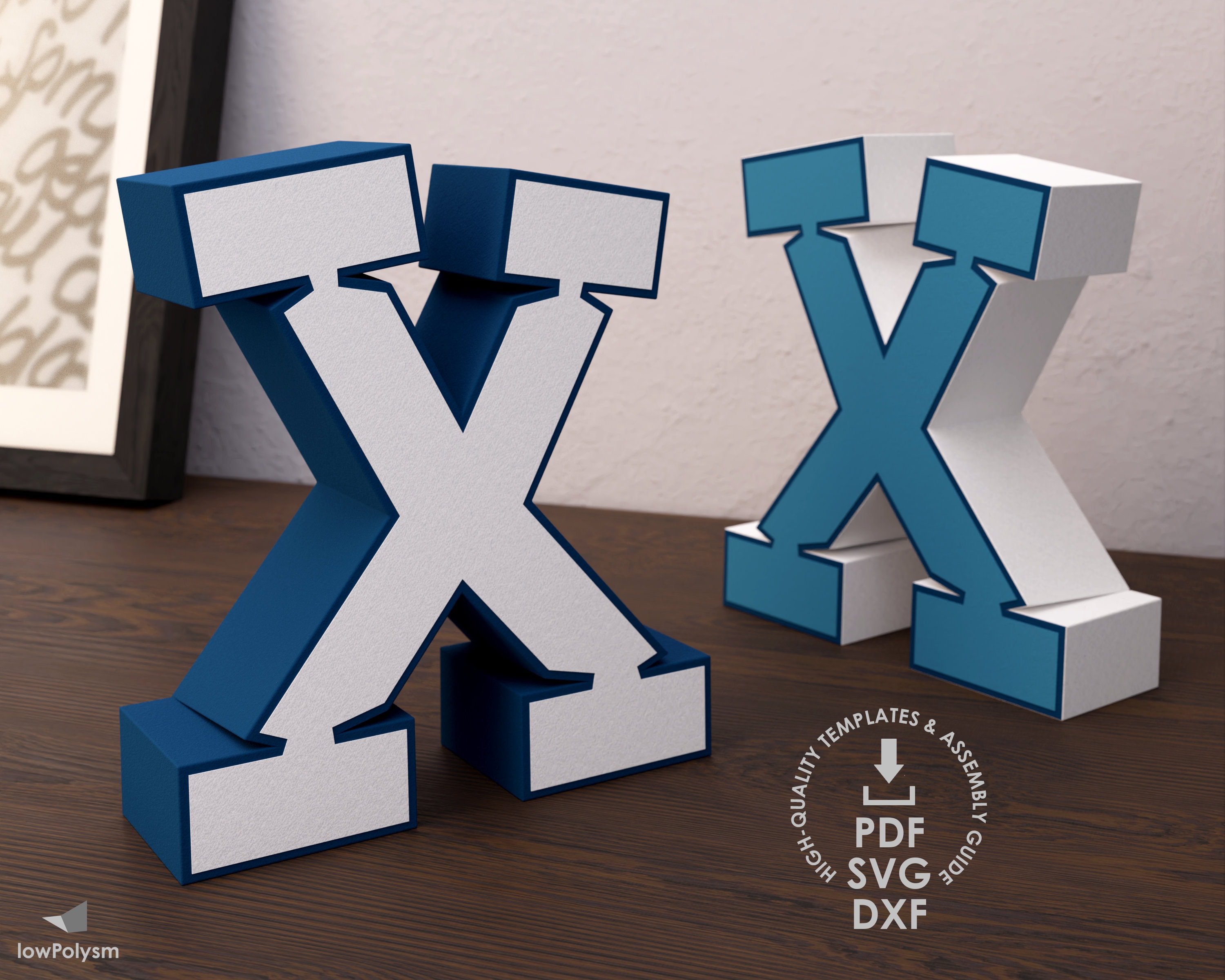 Graffiti 3d Letter X Pattern PDF SVG Template File DXF Cut - Etsy