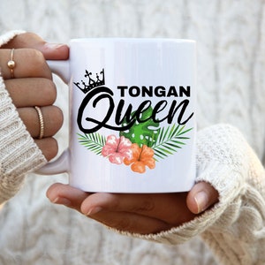Tongaanse koningin mok cadeau voor kerst Tongaanse zus mok Moederdag mok cadeau voor Tongaanse moeder cadeau voor Tongaanse oma