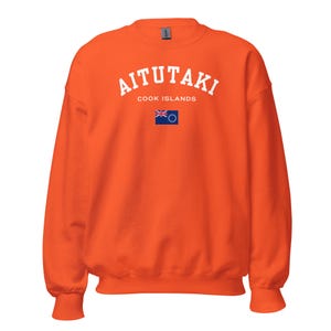 Aitutaki Cook Islands Sweatshirt, Cook Island Flag, Bold Colour Aitutaki Jumper, Cook Islander Gift, Birthday Gift For Her, Aitutaki Gift