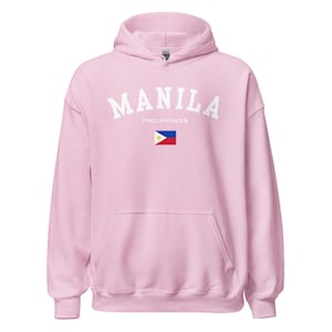 Manila Philippines Flag Hoodie, Manila Filipino Hoodie Gift for Filipino, Tagalog Manila Jumper