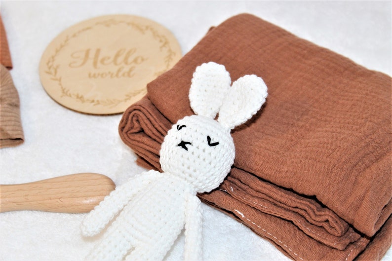 Sweet Baby Set 6piece Gift Package for Birth With Engraving Option in