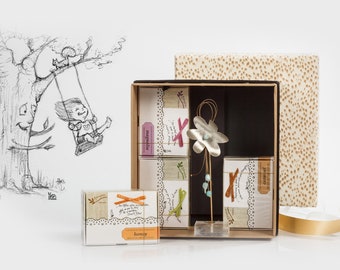 White Leopard Pamper Gift Box: Remembering Innocence, Birthday Gift, Hug in a Box, Self Care Package, Thank you Gift Box