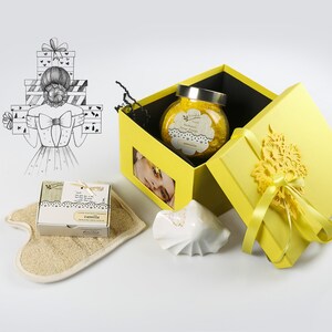Luxe verwenpakket vanille, verjaardagscadeau voor haar, knuffel in een doos, zelfzorgpakket, Moederdagcadeau, Thinking of You-doos, bedankje