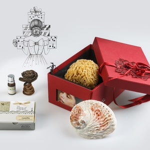 Luxe verwenpakket vanille, verjaardagscadeau, knuffel in een doos, zelfzorgpakket, oudercadeau, Thinking of You-doos, bedankje