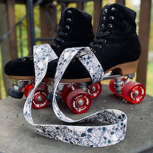 Sketchy Skulls Skate Leash, Yoga Mat Strap, Roller Skate Leash, Skateboard Leash, Multipurpose Carrying Strap, Ice Skate Leash