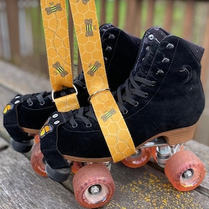 Busy Bee Skate Leash, Yoga Mat Strap, Yoga Strap, Skateboard Leash, Carrying Strap, Blanket Strap, Roller Skate Leash