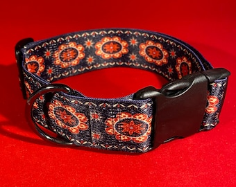 Folklore Dog Collar, Pet Collar, 1.5" wide