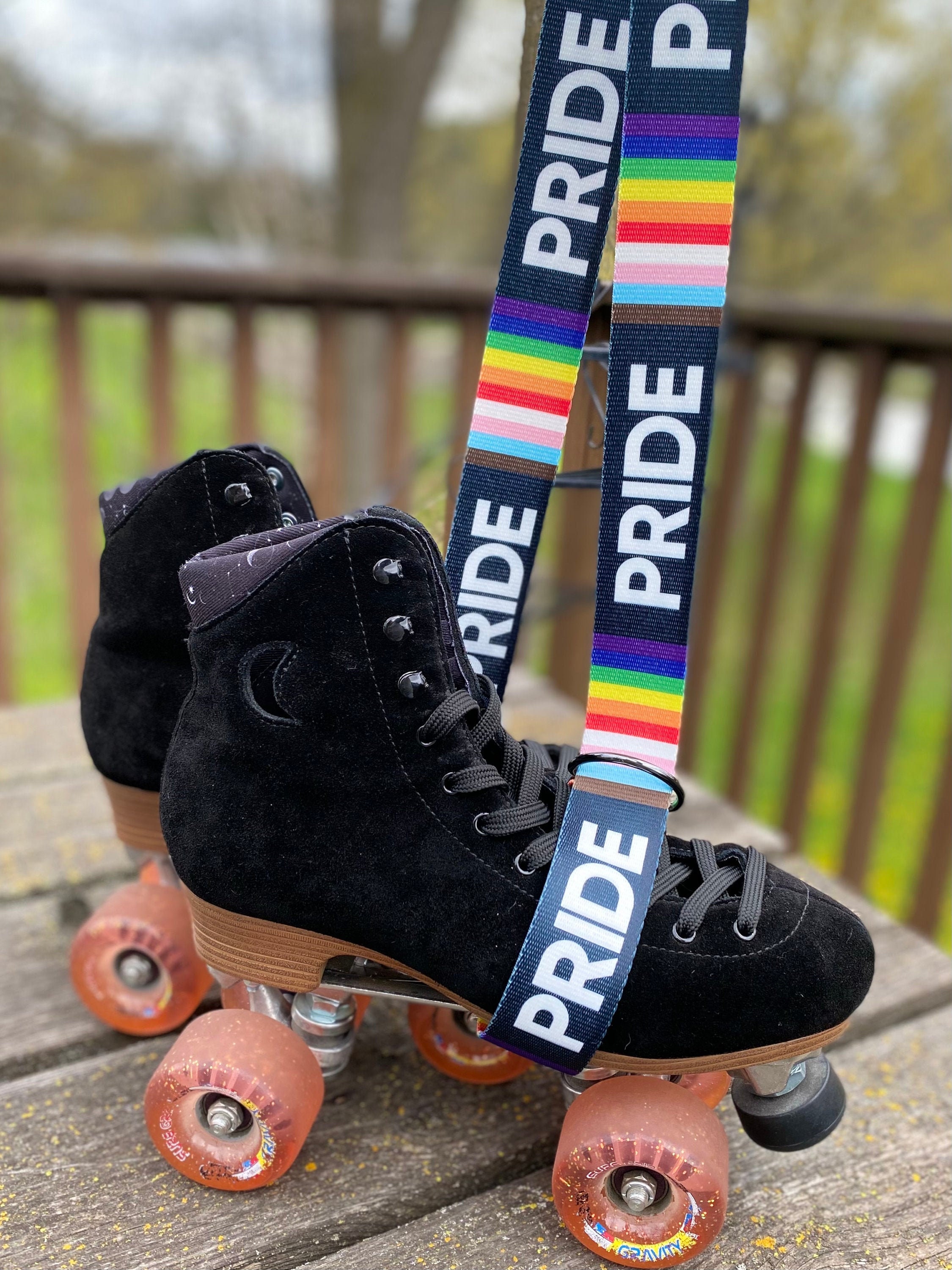 PRIDE Roller Skate Leash Yoga Mat Strap Skateboard Leash Etsy