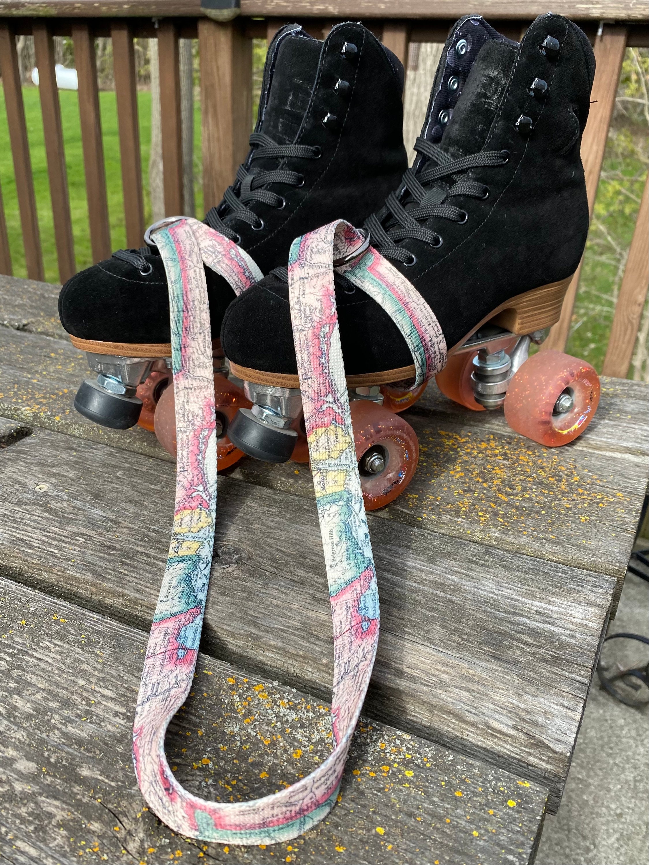 Atlas Skate Leash Roller Skate Leash Skateboard Leash Yoga Etsy