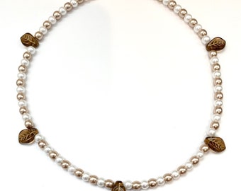 Maple’s Beaded Necklace With Faux Pearls - Animal Crossing Inspired - Cute Jewelry