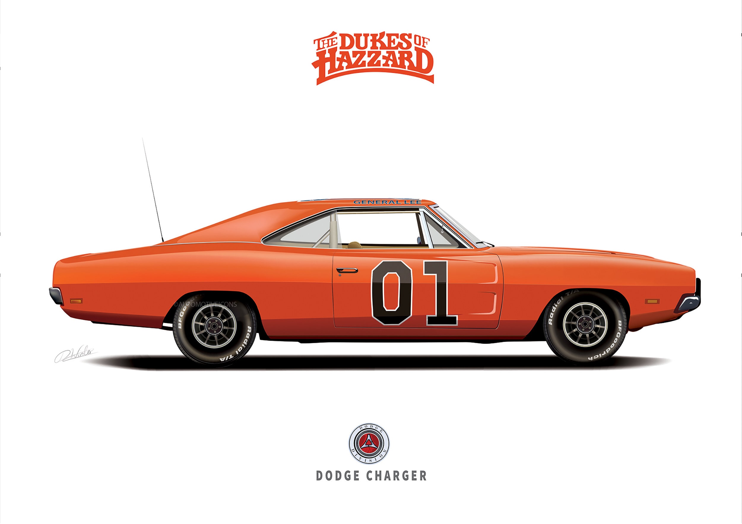 デュークス・オブ・ハザード ジェネラル・リー車（クリーン