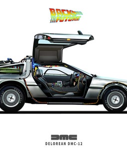 ネオ ヴィンテージ★バックトゥザフューチャー「DMC デロリアン」額付 ポスター バック・トゥ・ザ・フューチャー デロリアン DMC-12 ポスター – 映画に