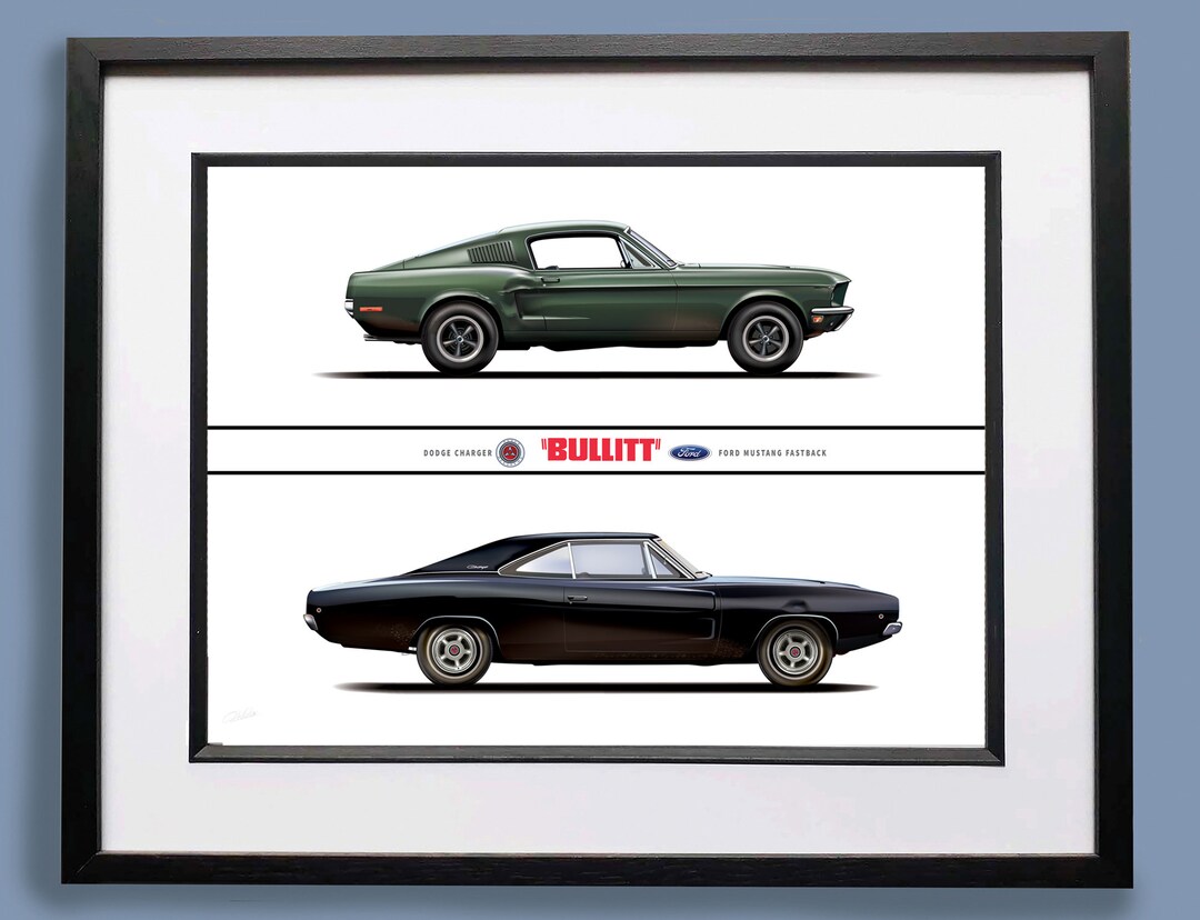 ミニカー BULLITT FORD MUSTANG & DODGE CHARGER Steve McQueen Bullitt 1/64 Diecast Bundle - 1968 Dodge