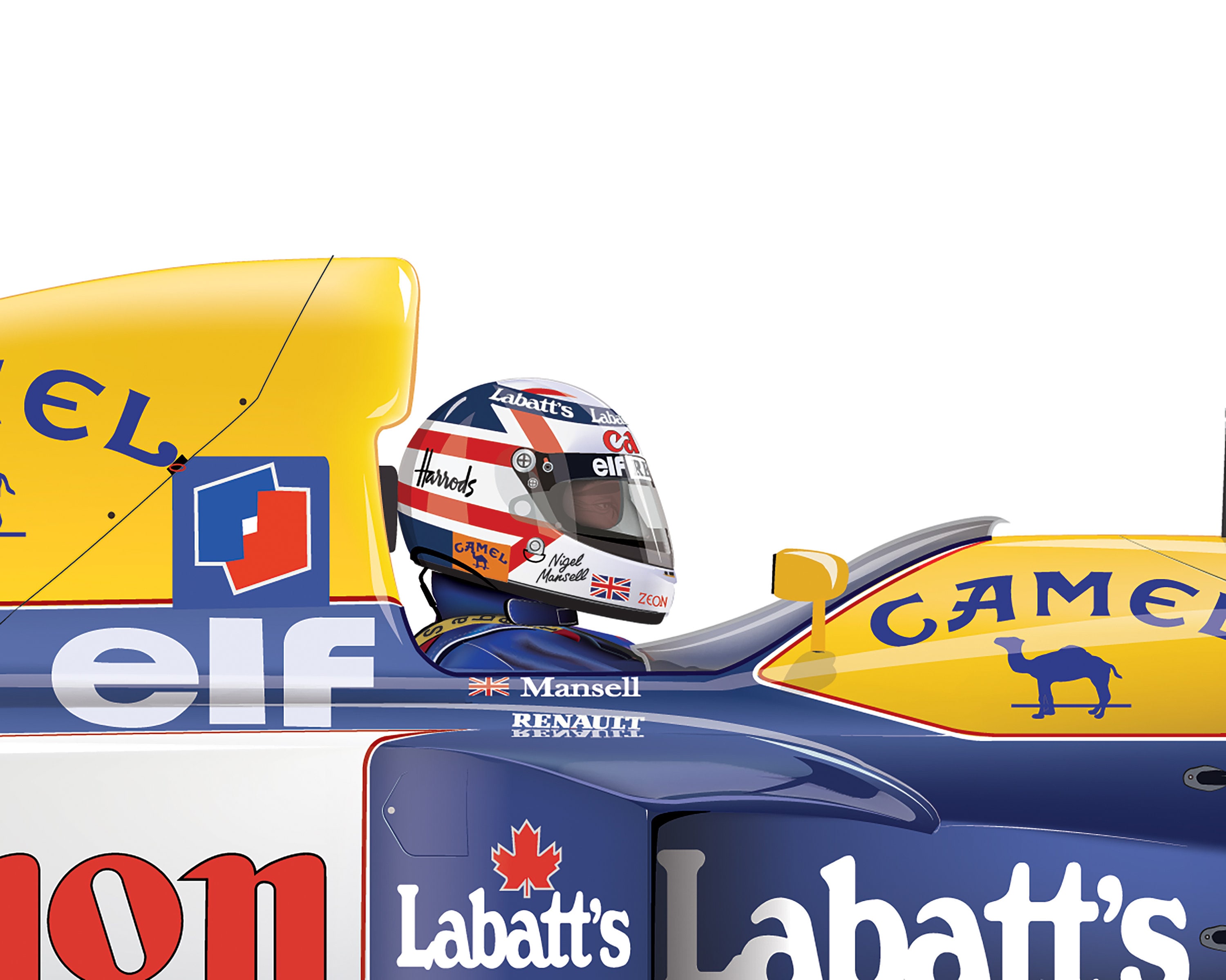 Nigel Mansell Williams Renault FW 14B 1992 Formula 1