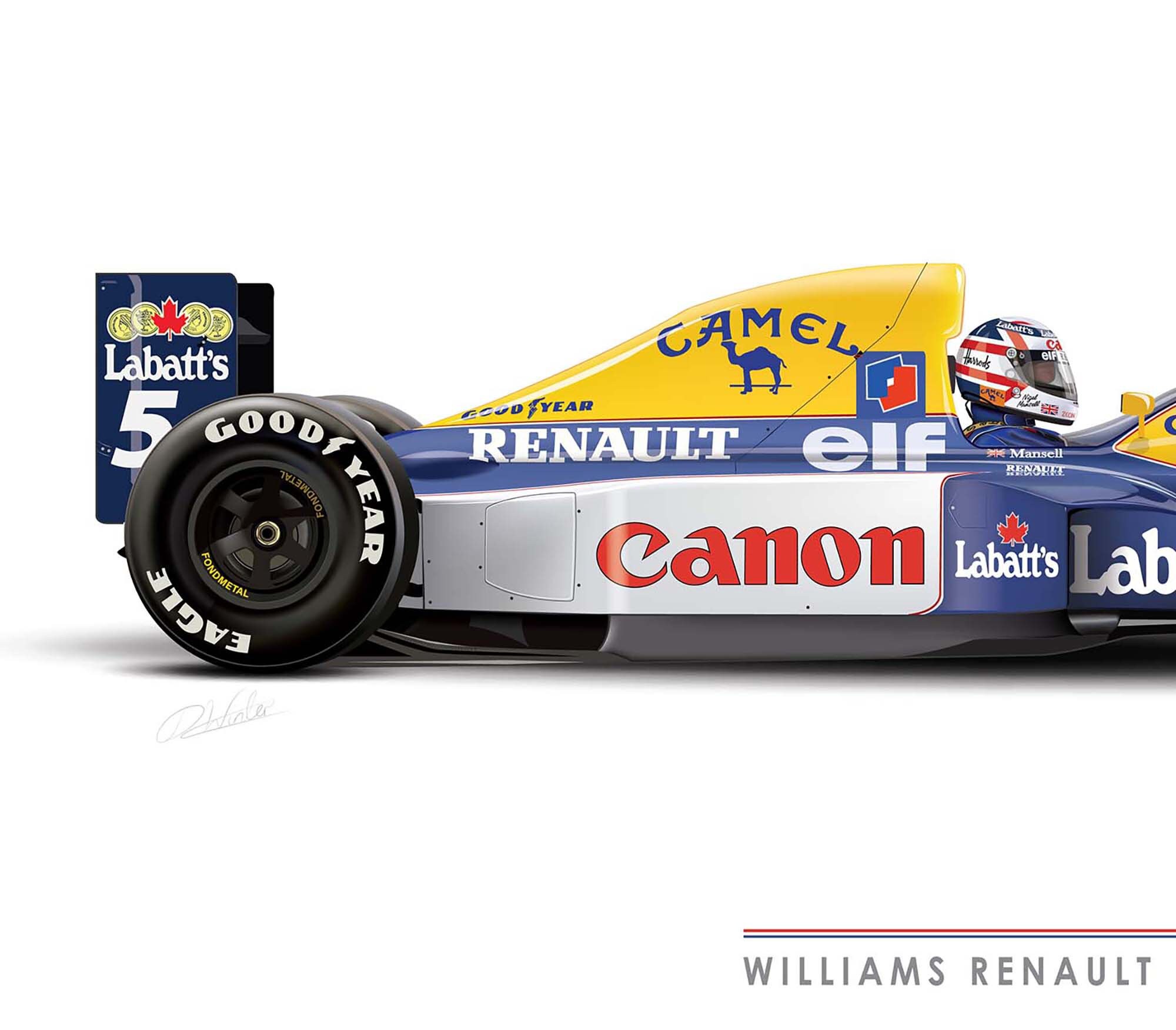 F1ニュース｜90年代最強のウイリアムズFW14B、グッドウッドで