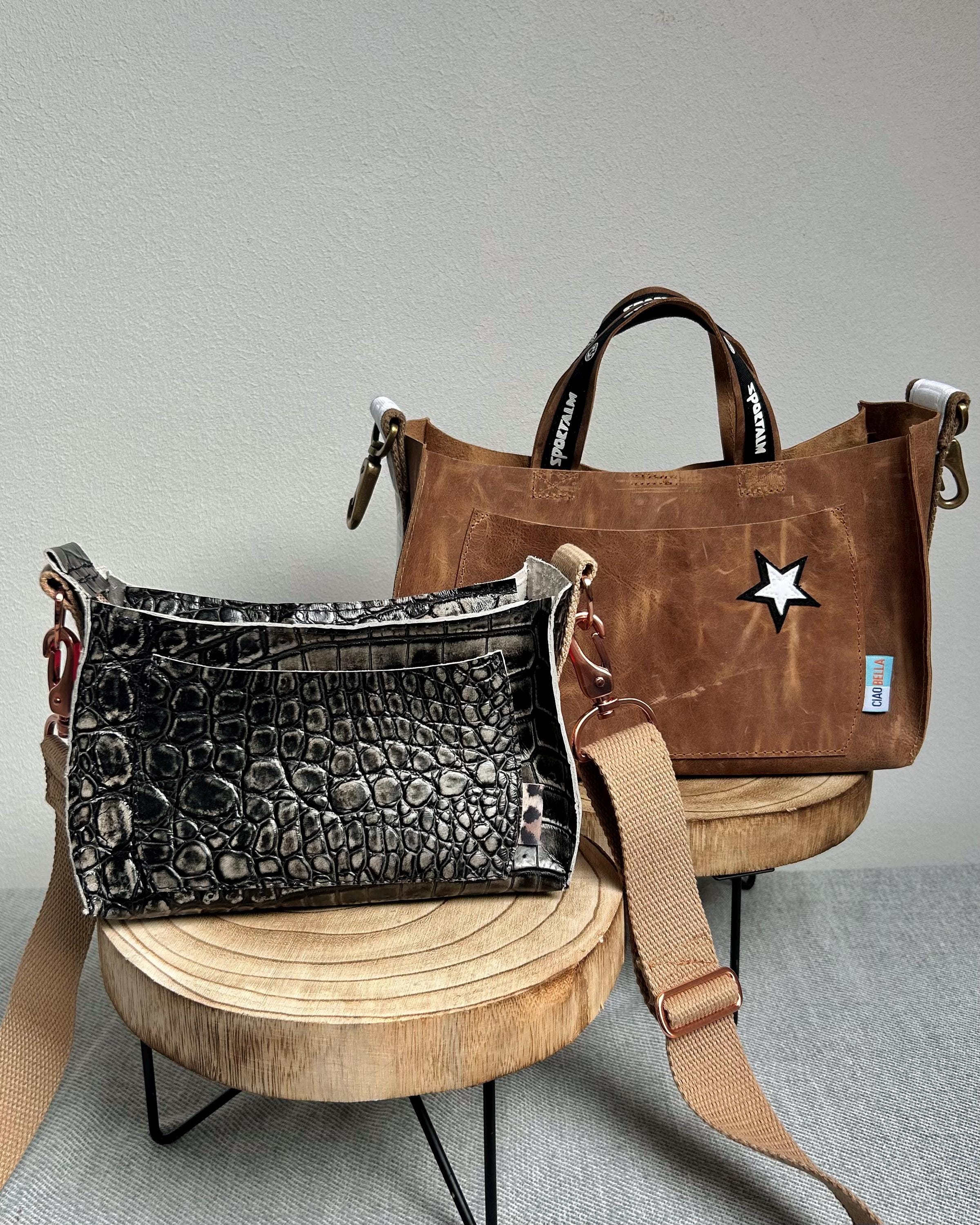 Brown and Black Embellished Bag and Belt Set Women main image 4