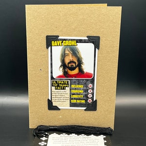 Dave Grohl Kerrang Rock Legends Top Trumps Original 2014 Carte à jouer KeepSake Carte de vœux