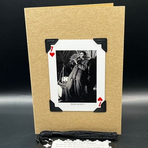 Jazz Legend Tony Scott Playing Card Bengt H Malmqvist KeepSake Greeting Card
