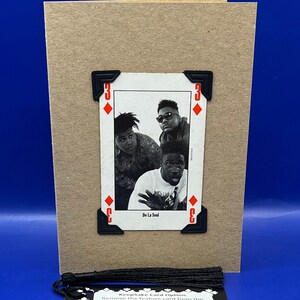 Vintage 1991 NME De La Soul Leader of the Pack Carte à jouer originale KeepSake carte de voeux