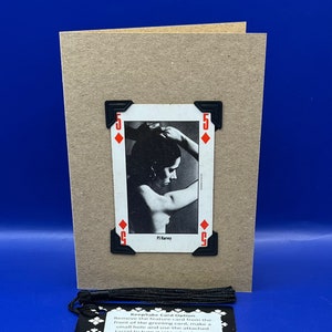 vintage 1991 NME P J Harvey Leader of the Pack Original Playing Card KeepSake Carte de vœux