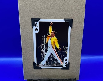 Queen Freddie Mercury Playing Card KeepSake Greeting Card