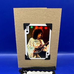 Queen Brian May Playing Card KeepSake Greeting Card
