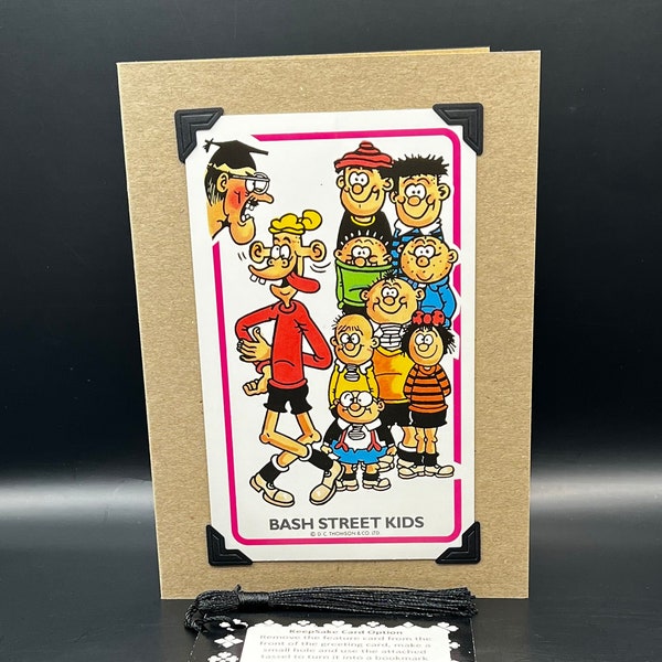 Vintage Beano Dennis the Menace Character Card KeepSake Greeting Card Large Size