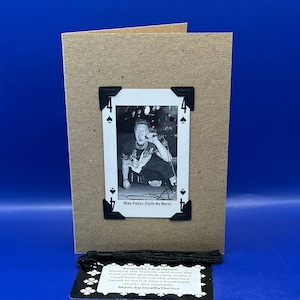 vintage Mike Patton Faith No More 1993 Kerrang Original Playing Card KeepSake Greeting Card