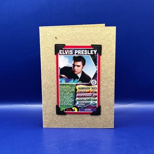 Carte à jouer originale Elvis Presley Pop Legends Top Trumps 2015 Carte de voeux KeepSake