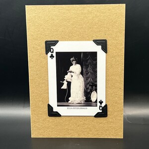 Jazz Legend Ella Fitzgerald Playing Card Bengt H Malmqvist KeepSake Greeting Card