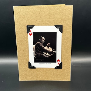 Jazz Legend Duke Ellington Playing Card Bengt H Malmqvist KeepSake Greeting Card
