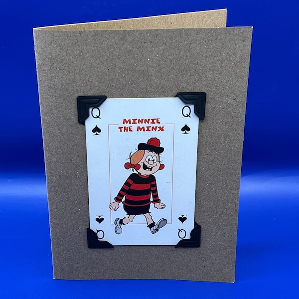 Vintage Beano Minnie the Minx Character Card KeepSake Greeting Card
