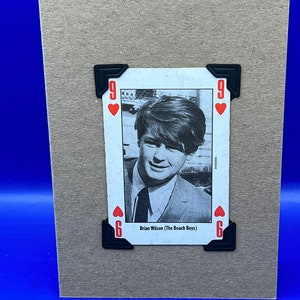 Vintage 1991 NME Brian Wilson - The Beach Boys Leader of the Pack Carte à jouer originale KeepSake Card