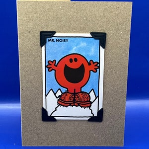 vintage Mr Noisy Mr Lazy Carte de caractère KeepSake Carte de vœux