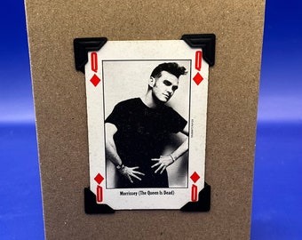 Vintage 1991 NME Morrissey Leader of the Pack Original Playing Card KeepSake Greeting Card