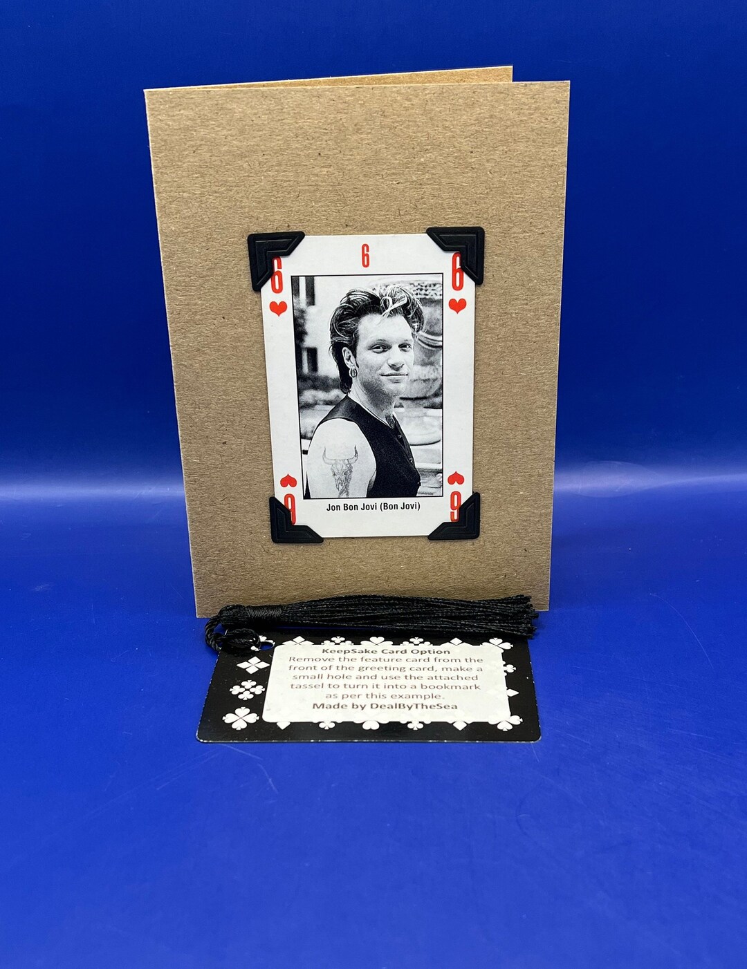 Vintage Jon Bon Jovi - Bon Jovi 1993 Kerrang Original Playing Card