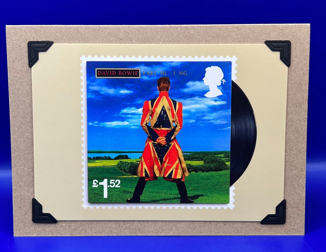 david bowie ポストカード David Bowie PHQ Postcard 2017 Post Office Stamps Original