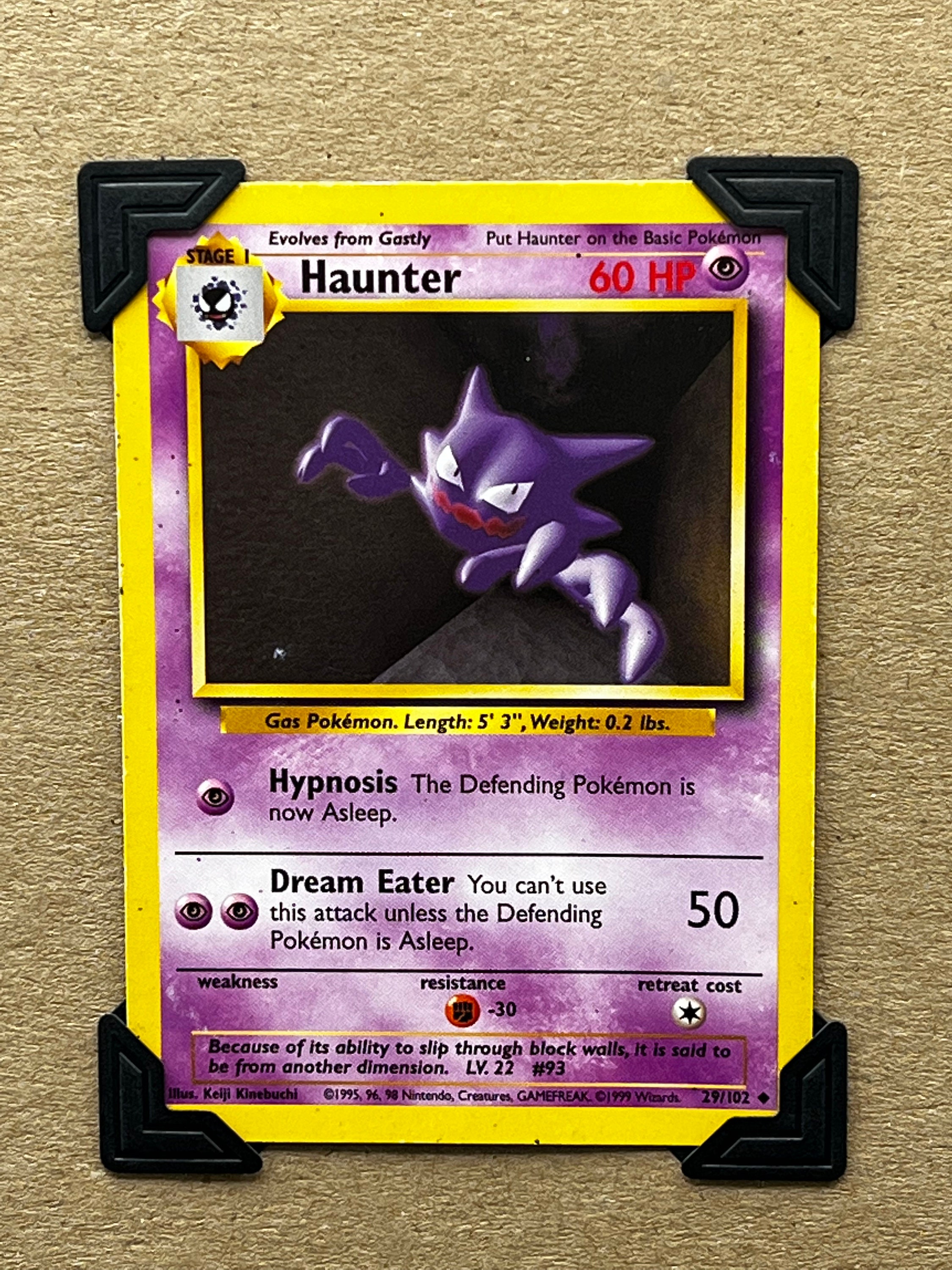 Original Vintage Haunter Pokmon 29/102 Base Set Keepsake Greeting Card -  Etsy Canada