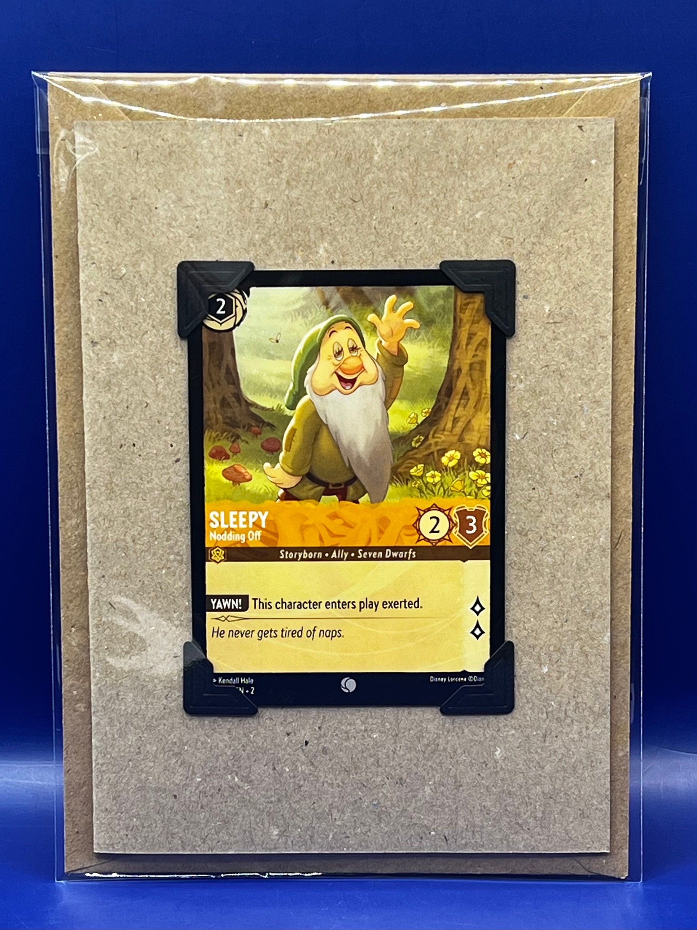Original Lorcana Sleepy Keepsake Greeting Card Disney Collectible Trading  Card - Etsy