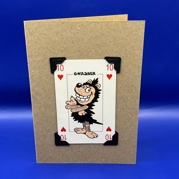 Vintage Beano Gnasher Character Card KeepSake Greeting Card