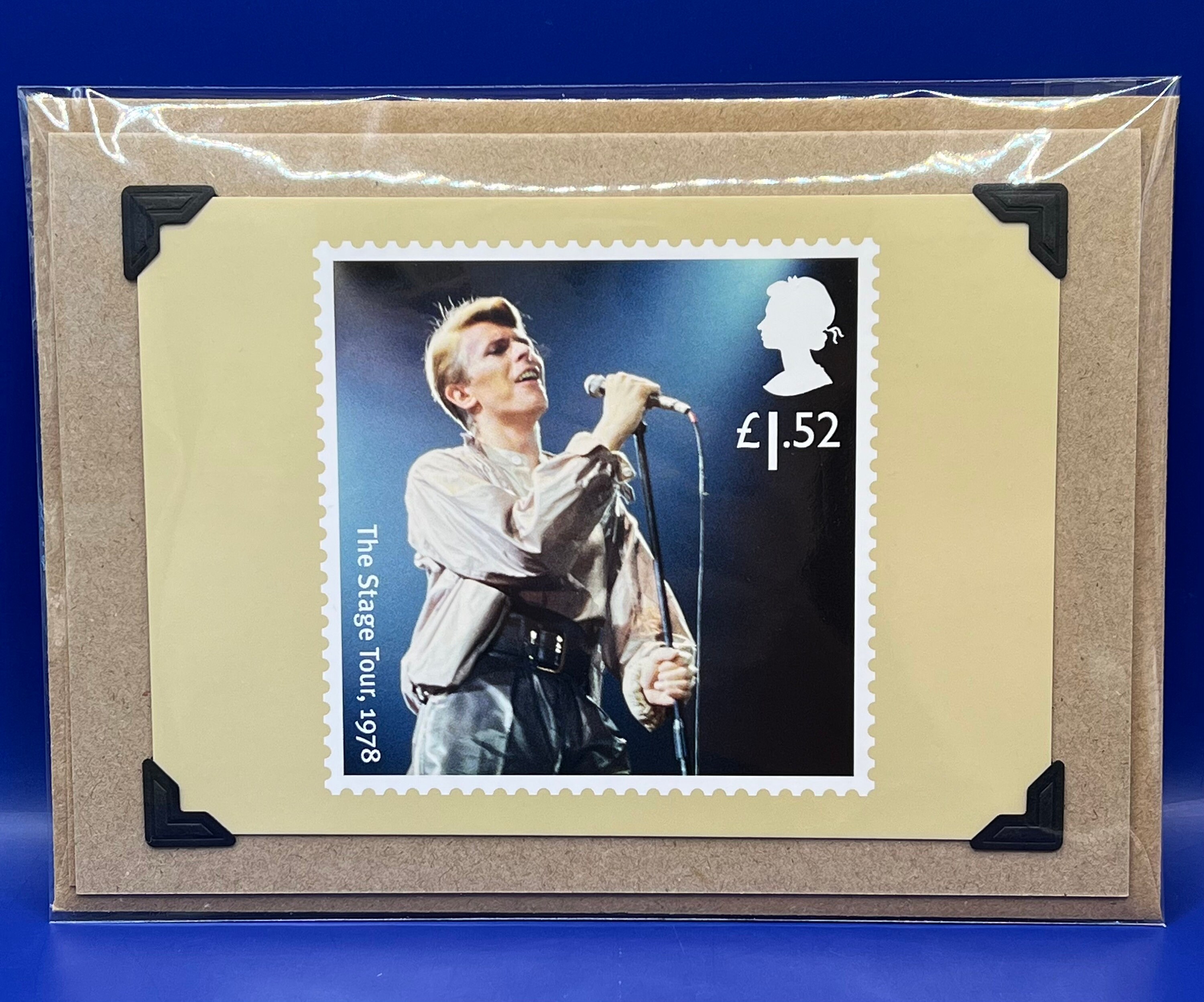 david bowie ポストカード David Bowie PHQ Postcard 2017 Post Office Stamps Original